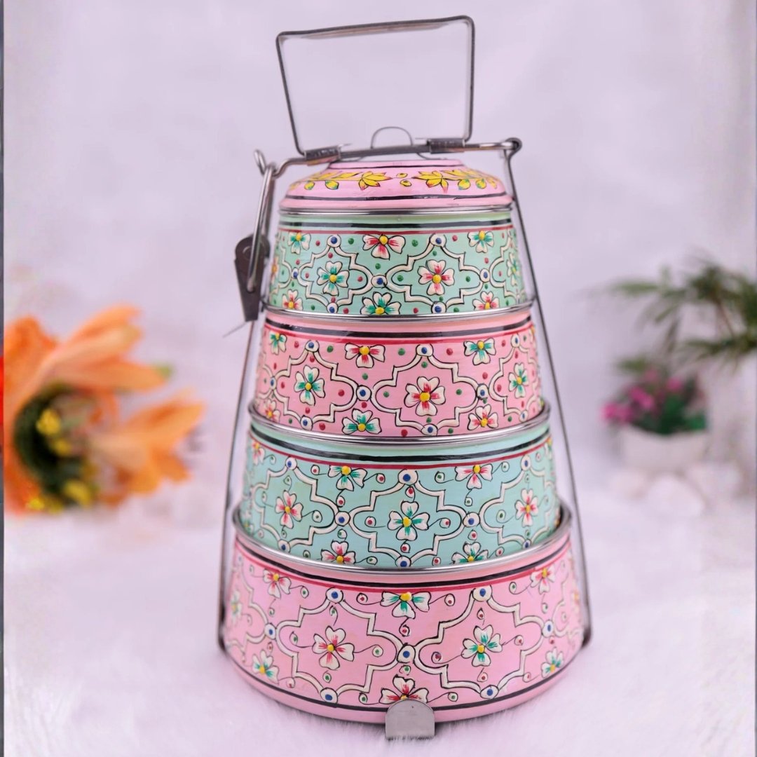 Handcrafted metal Tiffin Box