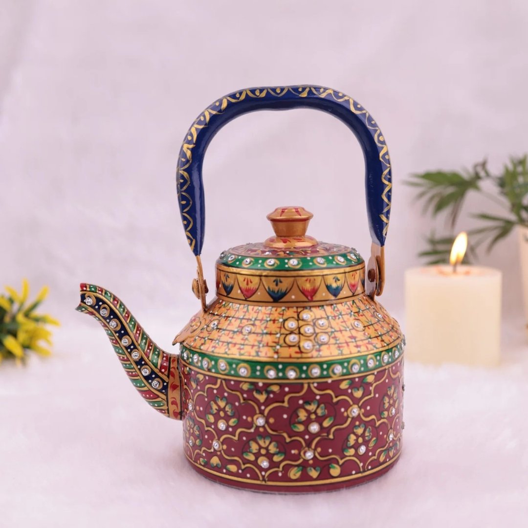 Stainless Steel Hand Painted Tea Kettle