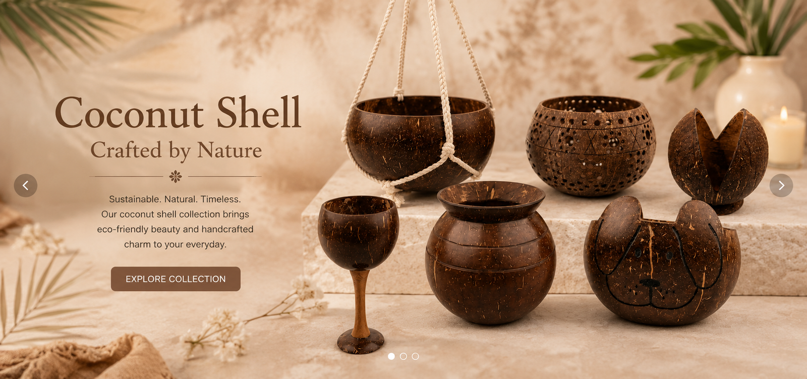 Coconut Shell Slider